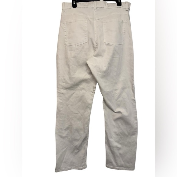 L.L. Bean Classic Fit Straight White Jeans - Picture 2 of 7